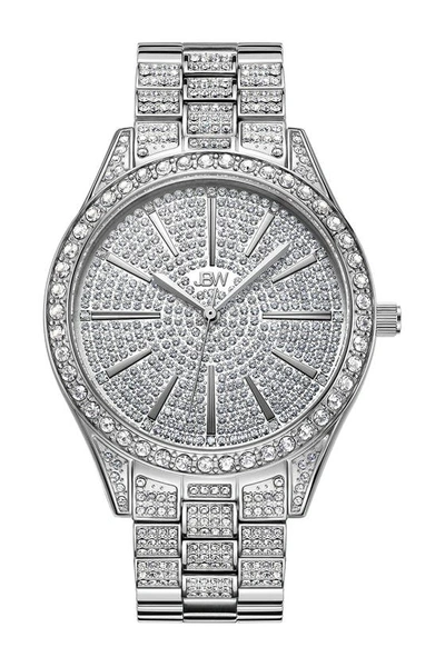 Shop Jbw Cristal 39 Diamond Bracelet Watch, 39mm In Silver