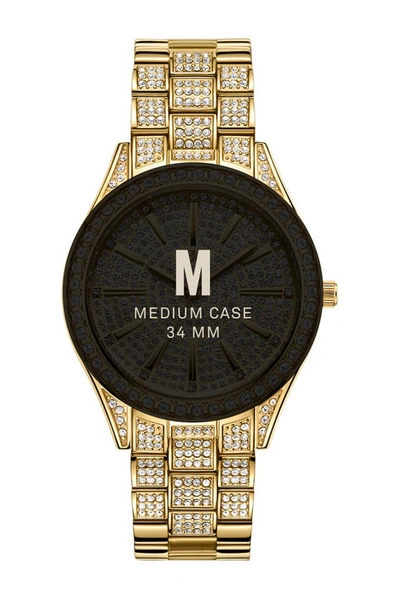 Shop Jbw Cristal Diamond Bracelet Watch, 34mm In Gold