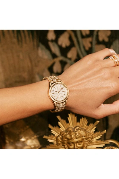 Shop Jbw Cristal Diamond Bracelet Watch, 34mm In Gold