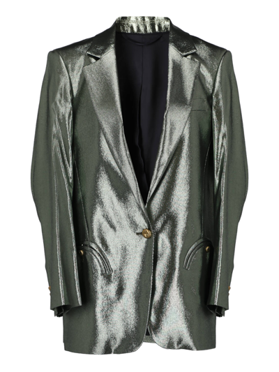 Shop Blazé Milano Women's Jackets - Blaze Milano - In Bronze Synthetic Fibers