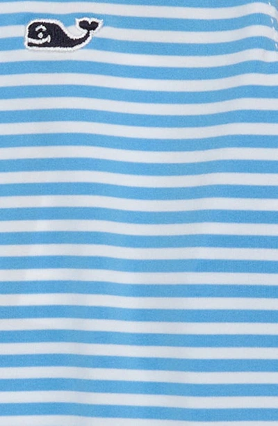 Shop Vineyard Vines Feeder Stripe Polo In Ocean Bree