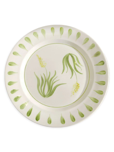 Shop Adriana Castro Le Plant Dinner Plate In Green