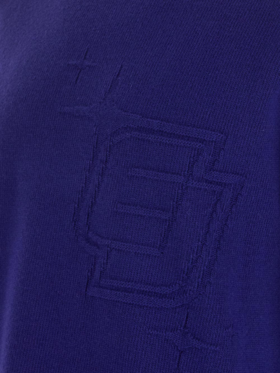 Shop Enterprise Japan Knitwear Basic Logo In Blue