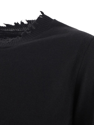 Shop Uma Wang Long Sleeves Knit Top In Black