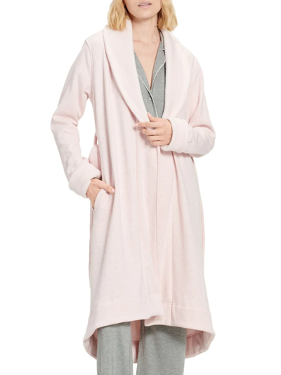 Shop Ugg Women's Duffield Ii Fleece Robe In Seashell Pink Heather
