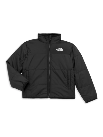 Shop The North Face Little Boy's Mossbud Insulated Reversible Jacket In Black