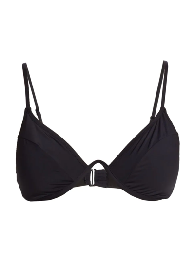 Shop Good American Women's Showoff Curve Bikini Top In Black