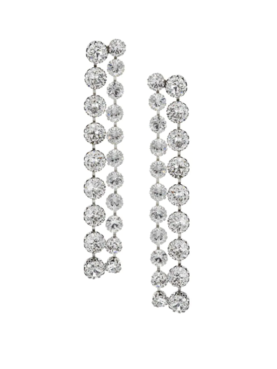 Shop Isabel Marant Women's Boucle D'oreill Glass Crystal Chandelier Earrings In White