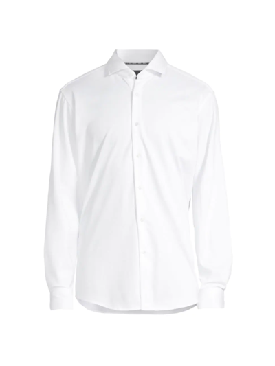 Shop Hugo Boss Men's Joe Button-front Shirt In White