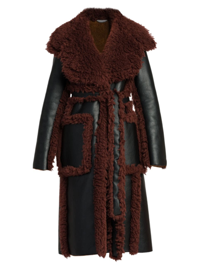 Shop Stella Mccartney Women's Altermat Belted Coat In Black Ginger