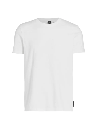 Shop Moose Knuckles Men's Sportswear Loring Crewneck T-shirt In White