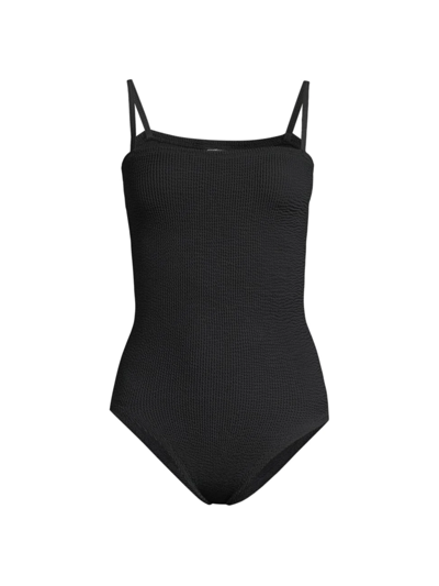 Shop Hunza G Women's Maria One-piece Swimsuit In Black