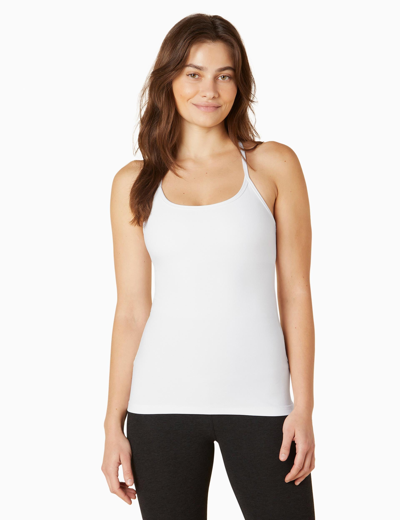 Shop Beyond Yoga Spacedye Slim Racerback Cami In White