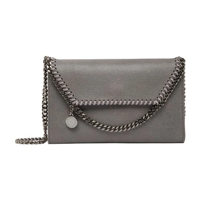 Shop Stella Mccartney Mini Crossbody Bag In Light Grey