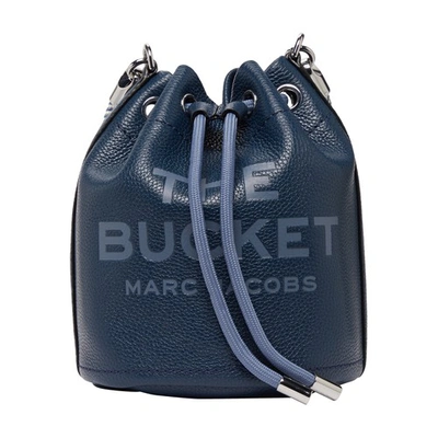 Marc Jacobs The Leather Bucket Bag Blue Sea, Bucket Bag