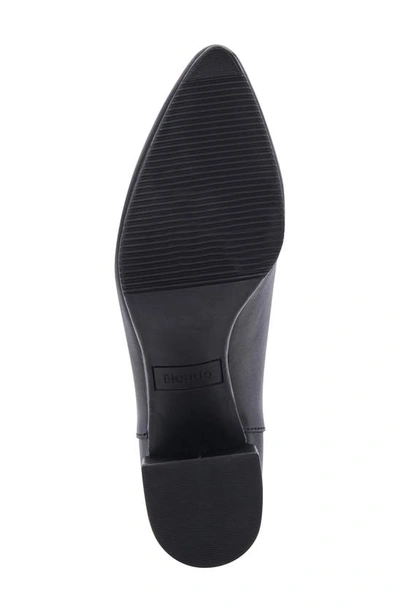 Shop Blondo Tara Pointed Toe Flat In Black Leather