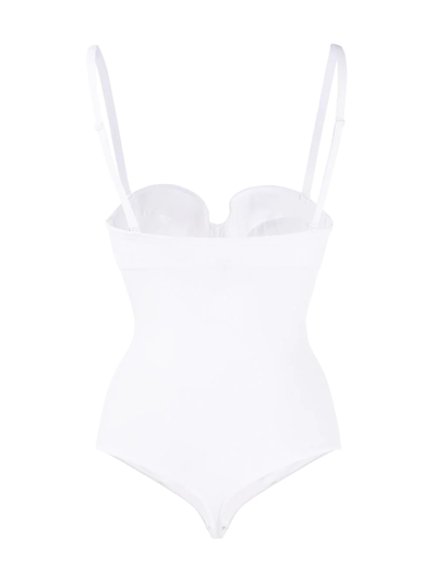 Shop Wolford Mat De Luxe Form Body In White