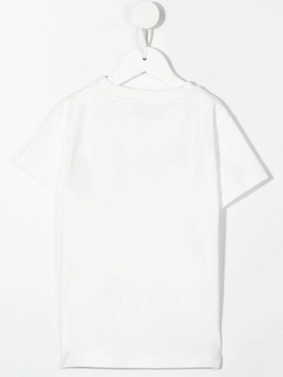 Shop Roberto Cavalli Junior Logo-print T-shirt In White