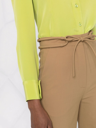 Nanushka Tie-waist Wide-leg Trousers In Neutrals