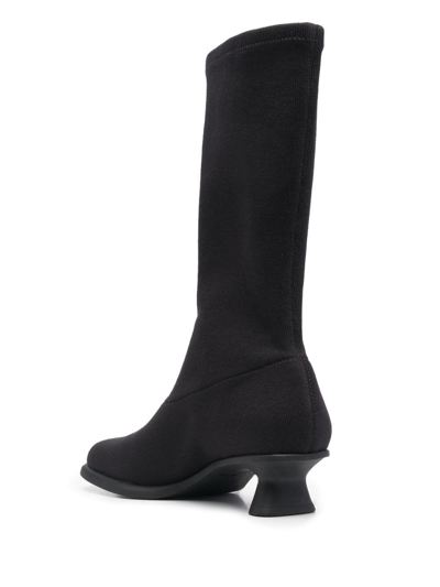 Shop Camper Square-toe 30mm Knee Boots In Black