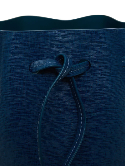 Mansur Gavriel Mini Mini Bucket Bag - White/Blu