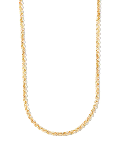 Shop Otiumberg Locked Chain Necklace In Gold
