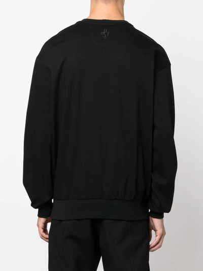 Ferrari Graphic-print Cotton Sweatshirt In Black