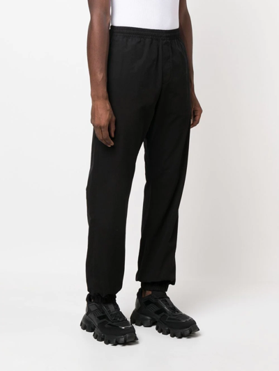 Shop Off-white Cotton-jersey Track Pants In Black