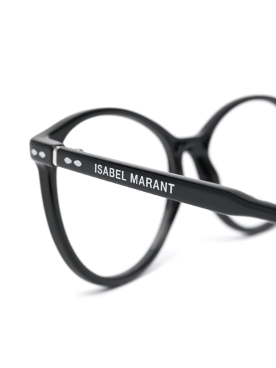 Shop Isabel Marant Eyewear Round-frame Glasses In Black