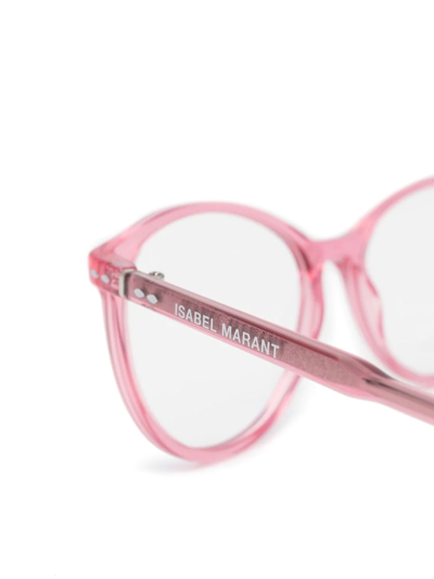 Shop Isabel Marant Eyewear Round-frame Glasses In Pink