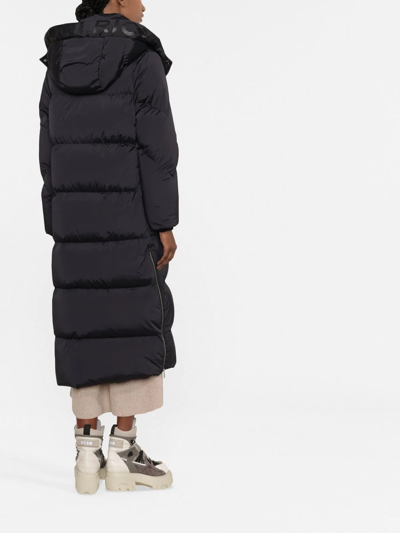 Shop Woolrich Aurora Long Puffer Parka In Black