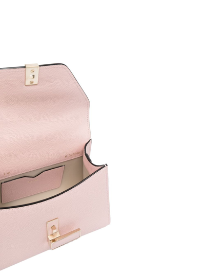Valextra Iside Micro Leather Handbag In Pink
