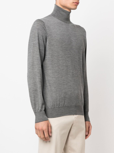 Brunello Cucinelli Turtleneck Sweater Long Sleeves In Grey