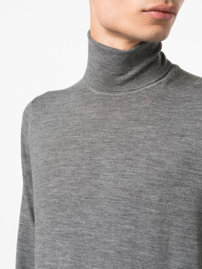 Brunello Cucinelli Turtleneck Sweater Long Sleeves In Grey