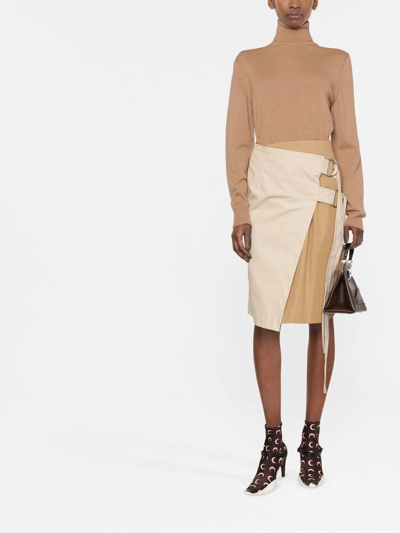 Maison Margiela Roll-neck Knitted Long-sleeve Jumper In Neutrals