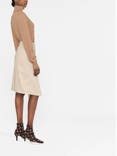 Maison Margiela Roll-neck Knitted Long-sleeve Jumper In Neutrals
