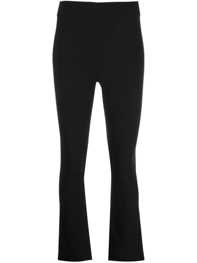 Shop Sprwmn Bootleg Cropped Trousers In Black