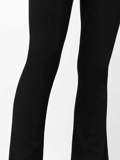 Sprwmn Bootleg Cropped Trousers In Black