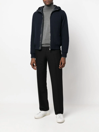 Moorer Feather Down Jacket In Blue