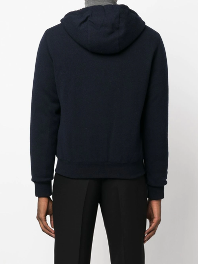 Moorer Feather Down Jacket In Blue