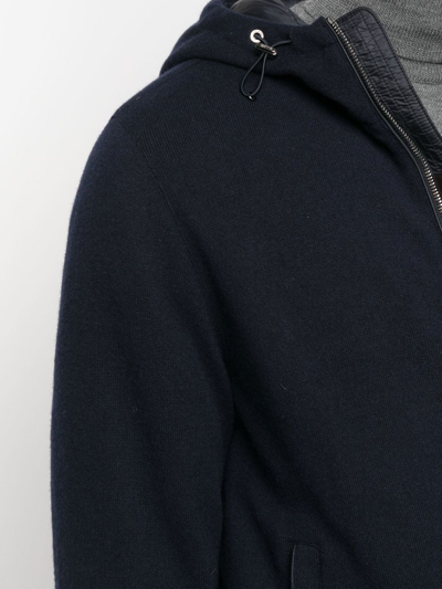 Moorer Feather Down Jacket In Blue