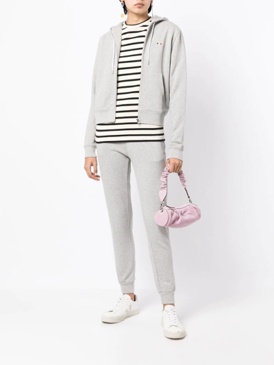 Maison Kitsuné Slim-cut Track Pants In Grey