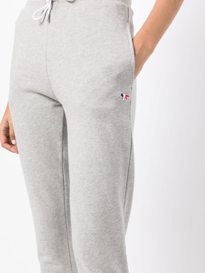 Maison Kitsuné Slim-cut Track Pants In Grey