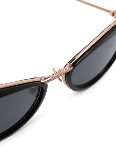 Valentino Rockstud Cat-eye Frame Sunglasses In Black