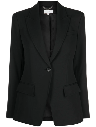 Shop A.l.c Edie Fitted Blazer In Black