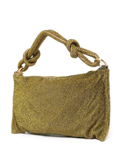 Shop Cult Gaia Hera Rhinestone Shoulder Bag In Green