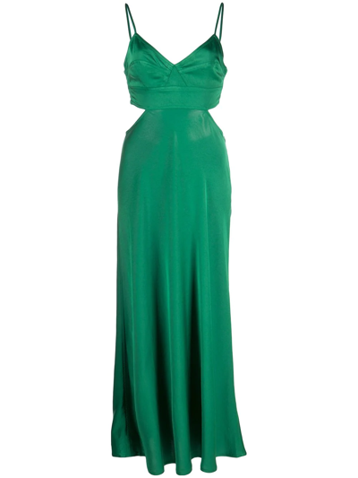 Shop A.l.c Blakely Cut-out Midi Dress In Green