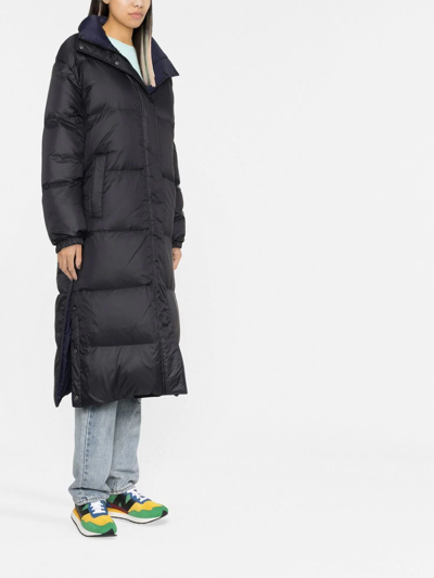 Shop Yves Salomon Reversible Puffer Coat In Blue