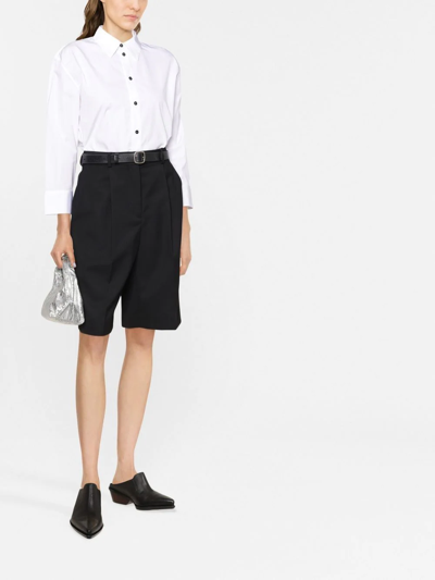 Shop Jil Sander Long-sleeved Cotton Shirt In White