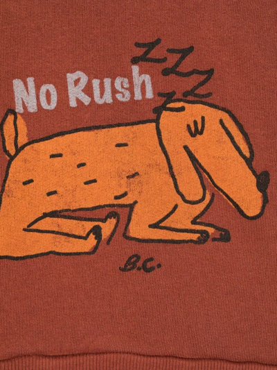 Shop Bobo Choses No Rush Print Sweatshirt In Brown